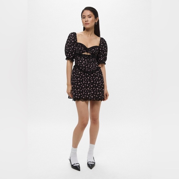 For Love & Lemons Noa Mini Dress Size Small NWT - Picture 4 of 15